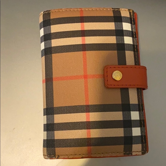 Burberry -Folding Wallet-Orange - Small - Picture 1 of 7